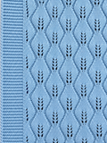 Diamond Knit Baby Blanket | Powder Blue