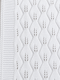 Diamond Knit Baby Blanket | White