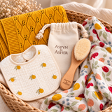 Baby Essentials Bundle – Wrap, Blanket & Brush