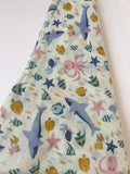 Sea Life Cotton Muslin Baby Wrap – Pale Green