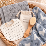 Baby Essentials Bundle – Wrap, Blanket & Brush