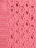 Diamond Knit Baby Blanket | Coral Pink
