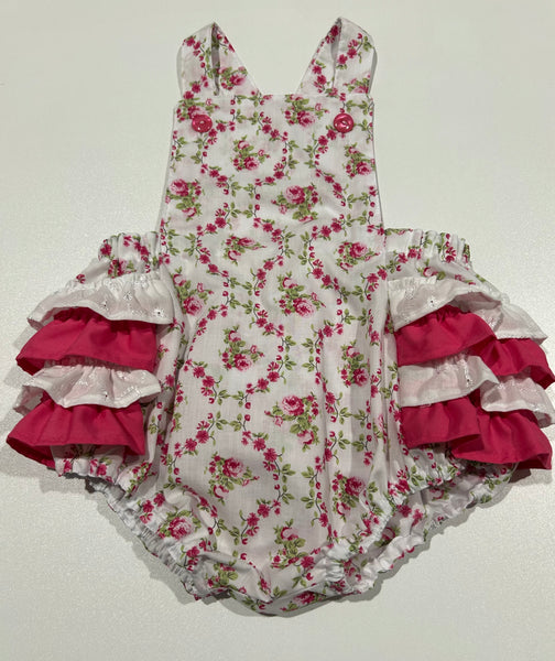 New Girls Vintage Style Floral Romper Sz18 mths 🌸🌺