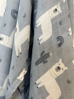 Llama Bamboo Wrap Muslin