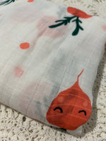Bamboo Muslin Wrap - Radish