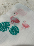 Bamboo Muslin Wrap - Flamingo