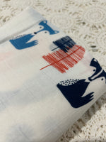 Cotton Muslin Wrap - Fox