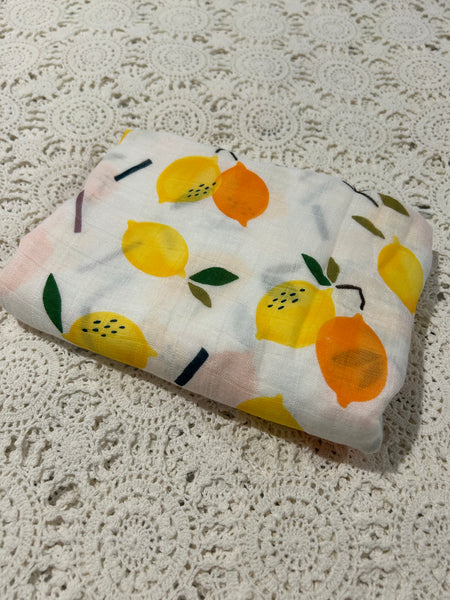 Bamboo Muslin Wrap - Oranges