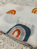 Bamboo Muslin Wrap - Rainbow