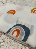 Bamboo Muslin Wrap - Rainbow