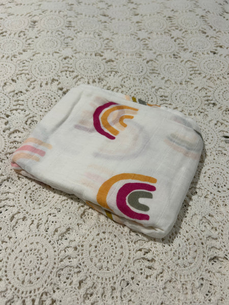 Rainbow Love - Cotton Muslin Wrap