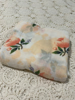 Bamboo Muslin Wrap - Floral - LAST ONE