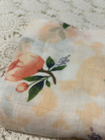 Bamboo Muslin Wrap - Floral - LAST ONE