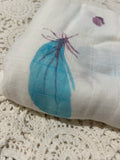 Bamboo Muslin Wrap - Feather - white LAST ONE