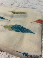 Bamboo Muslin Wrap - Feather - cream LAST ONE