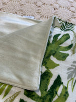 Jungle Print/Minky Reversable Cotton Muslin Wrap - OOAK