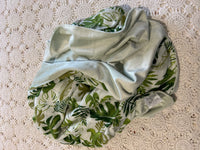 Jungle Print/Minky Reversable Cotton Muslin Wrap - OOAK