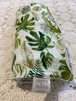 Jungle Print/Minky Reversable Cotton Muslin Wrap - OOAK