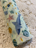 Sea Life Print Cotton Muslin Wrap