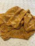 Mustard Daisy Print Cotton Muslin Wrap