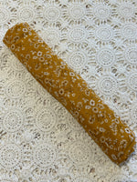 Mustard Daisy Print Cotton Muslin Wrap