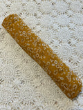 Mustard Daisy Print Cotton Muslin Wrap