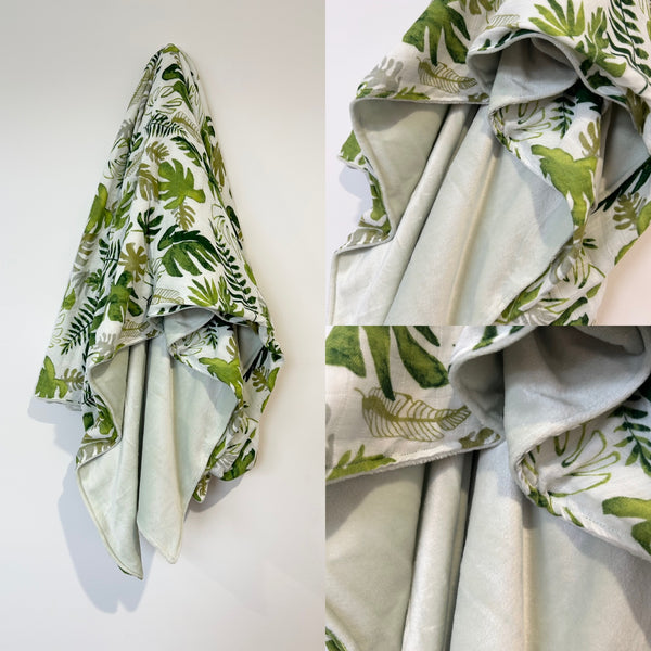 Jungle Print/Minky Wrap