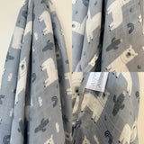 Llama Bamboo Wrap Muslin