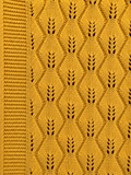 Diamond Knit Baby Blanket | Mustard
