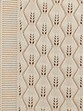 Diamond Knit Baby Blanket | Cream