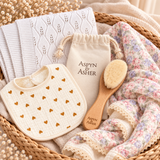 Baby Essentials Bundle – Wrap, Blanket & Brush