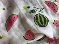 Watermelon - Bamboo Cotton Muslin Wrap
