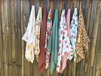 Olive Green - Bamboo Muslin Wrap